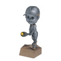 Resin Female Tennis Bobble Head - 6"